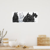 Poster Schotse Terrier (Keuken)