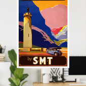 Poster Schotse Vintage Travel (Thuiskantoor)