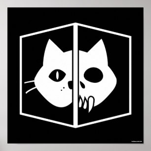Poster Schrödinger Cat Graphic