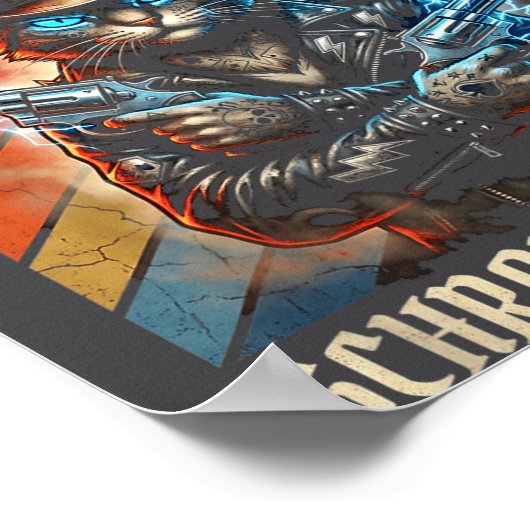 Poster Schrodingers Cat Wanted Dead And Alive Quantum Phy (Coin)