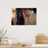 Poster Schubert au piano de Gustav Klimt (Cuisine)