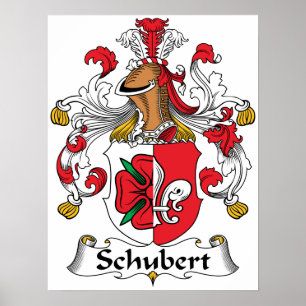 Poster Schubert Family Crest