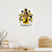 Poster Schuster Family Crest (Cuisine)