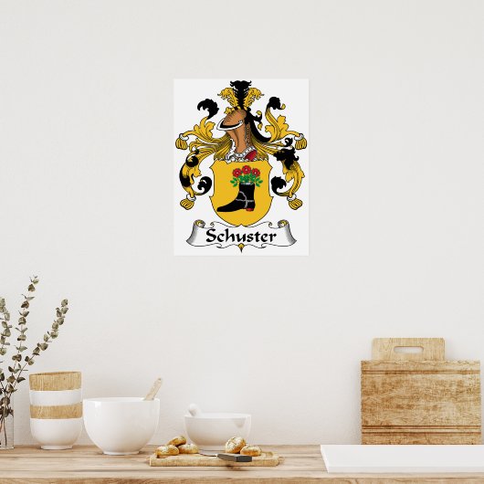 Poster Schuster Family Crest (Cuisine)