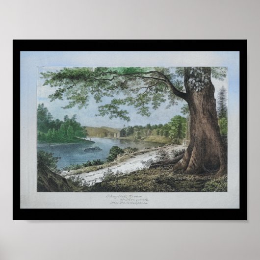 Poster Schuylkill River Manayunk Philadelphia PA Imprimer (Devant)