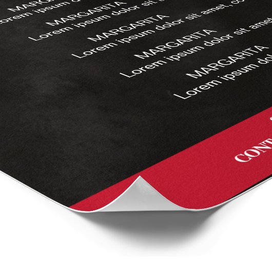 Poster Schwarz, Rot PreisListen (Coin)