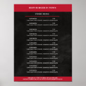 Poster Schwarz, Rot PreisListen (Devant)