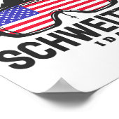Poster Schweitzer Idaho Usa Ski Rétro (Coin)