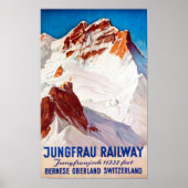 Poster " Schweiz : 1936 Berner Oberland - Jungbahn Reise (Devant)