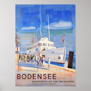 Poster " Schweiz. 1948 - SBB Bodensee Rundfahrten Reise