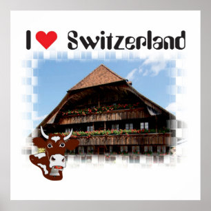 Poster Schweiz, Suisse, Svizzera, Svizra, Switzerland