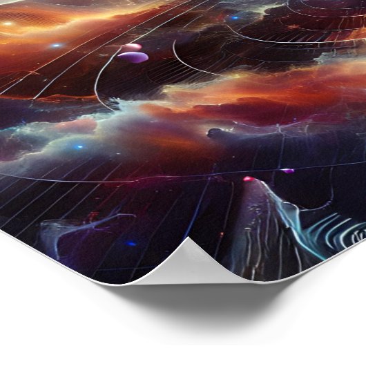 Poster Sci-fi Energy Of Sine And Radio Waves (Coin)