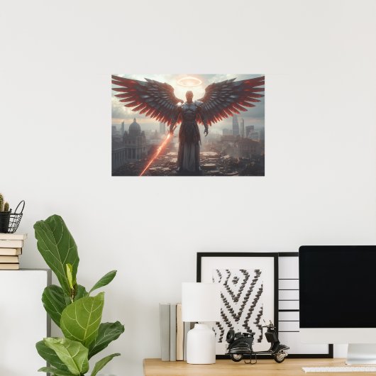 Poster Sci Fi Fantasy Art: Colossus of the Last Horizon (Bureau à domicile)