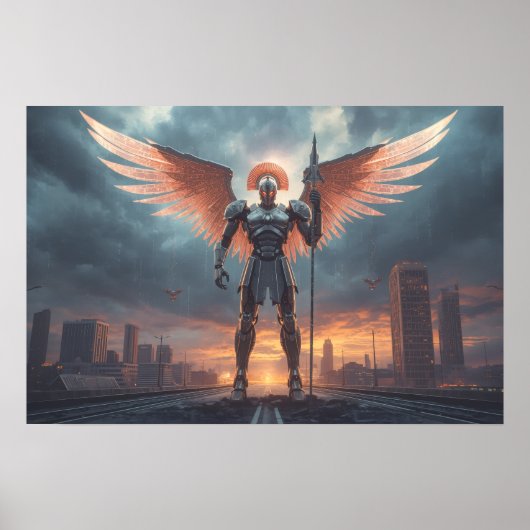 Poster Sci Fi Fantasy: Sentinel of the Crimson Dawn (Devant)