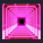 Poster Sci-Fi Retro 3D : Illustration d'art pop<br><div class="desc">Illustration 3D Arrière - plan pour la publicité et le papier peint dans les 80s rétro et sci fi pop art scène. rendu 3D dans le concept décoratif. Entrez dans les années 80 Retro Futuristic Scene : Arrière - plans brillants pour la publicité et plus encore. Art Sci-Fi des années...</div>