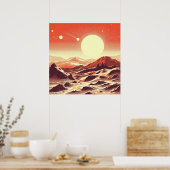 Poster Sciage de paysage SF Mars 2 (Cuisine)