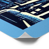 Poster Sciage urbain futuriste SF 4 (Coin)