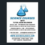 Poster Science Beakers, Science Cours Publicité<br><div class="desc">Science Beakers,  Cours De Science Poster Publicitaire Par Le Magasin Carte de visite.</div>