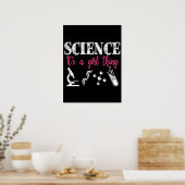 Poster Science - C'est une fille qui est drôle (Cuisine)