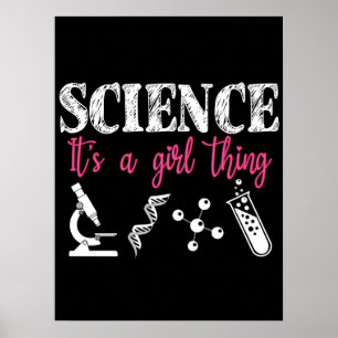 Poster Science - C'est une fille qui est drôle