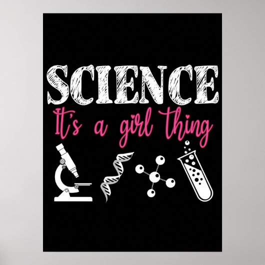 Poster Science - C'est une fille qui est drôle (Devant)
