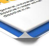 Poster Science, chimie, dissolution (Coin)