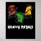 Poster Science Chimie Métaux lourds Geek Nerd (Devant)