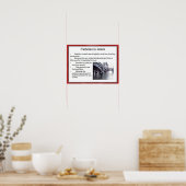 Poster Science, Chimie, Particules en solides (Cuisine)