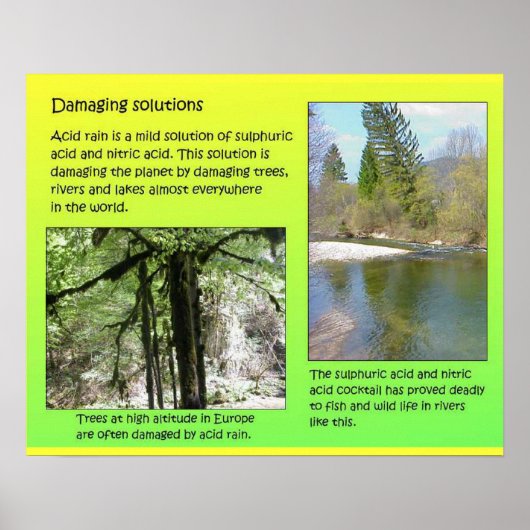 Poster Science, Chimie, solutions, environnement (Devant)