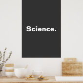 Poster Science - conception minimaliste d'un mot (Cuisine)