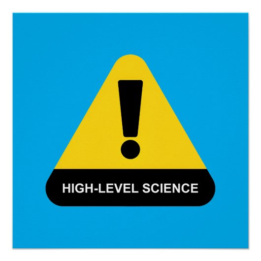 Poster Science de haut niveau (Devant)