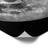 Poster Science de l'astronomie spatiale de la Pleine lune (Coin)
