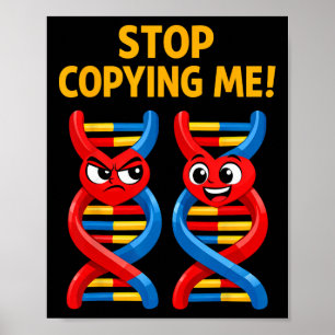 Poster Science drôle de jeu de mots Biologie ADN Blague P