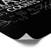 Poster Science Drôle Nerd Math Le Seul Sujet Qui Peut (Coin)