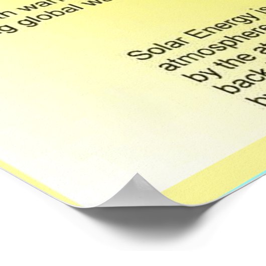 Poster Science, Effet serre, introduction (Coin)