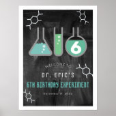 Poster Science Experiment Chalkboard Gr Bienvenue d'anniv (Devant)