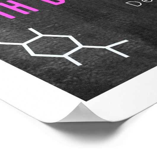 Poster Science Experiment Chalkboard Pk Bienvenue à l'ann (Coin)