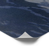 Poster Science-Fiction vintage, Croissant Lune Planète Ne (Coin)