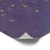 Poster Science-fiction vintage, Fusée brillante dans l'es (Coin)