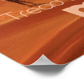 Poster Science-fiction Vintage Mars Vacation Illustration (Coin)