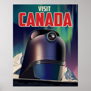 Poster Science-fiction Visiter l'affiche de voyage du Can