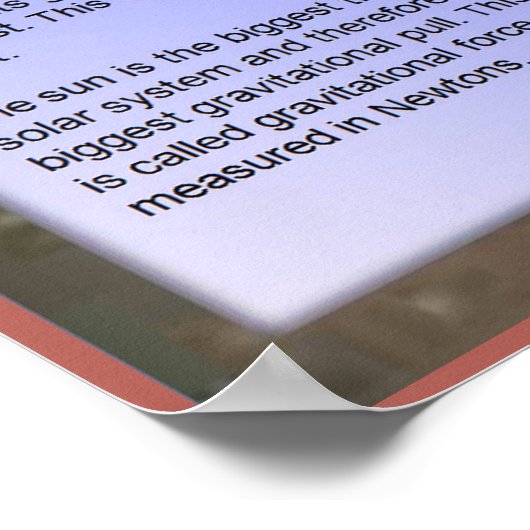 Poster Science, gravité (Coin)