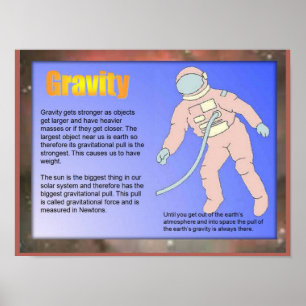 Poster Science, gravité