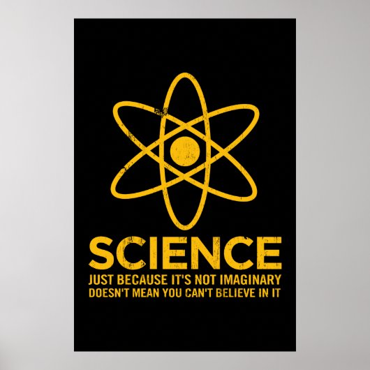 Poster Science - Juste parce que ce n'est pas imaginaire. (Devant)