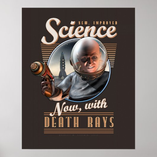 Poster SCIENCE : Maintenant, avec les rayons de la mort! (Devant)
