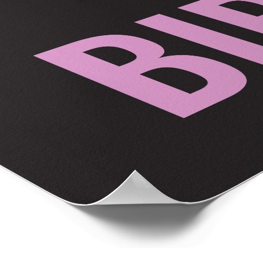 Poster Science Party Connexion rose (Coin)