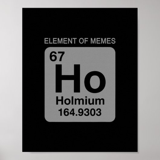 Poster Science Periodic Table 67 Meme Element Of Memes 6  (Devant)