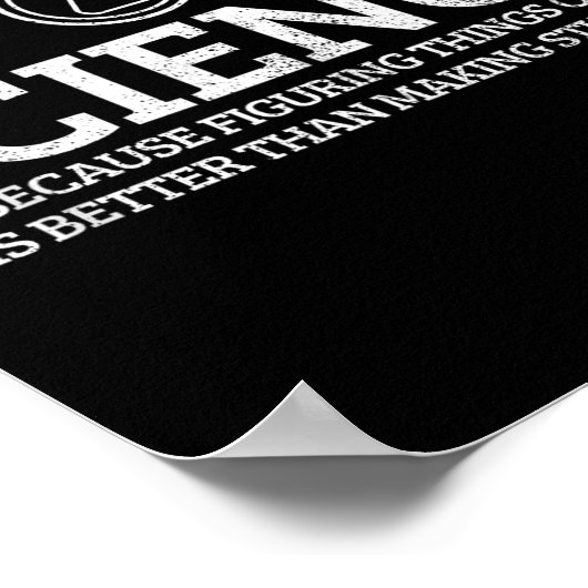 Poster Science Physics Chemistry Nerd Funny Saying Scient (Coin)