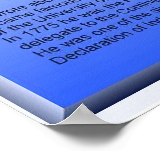 Poster Science physique Électricité Benjamin Franklin (Coin)