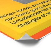 Poster Science, physique, Forces et mouvement, cyclisme (Coin)